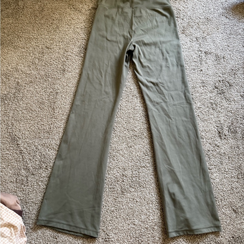 American Eagle Outfitters Olive Green Flare Pants